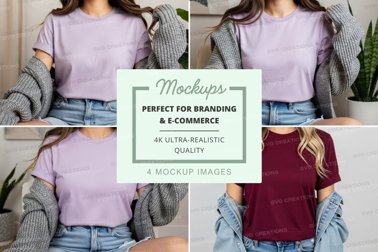 Casual t-shirt outfit mockup example image 1