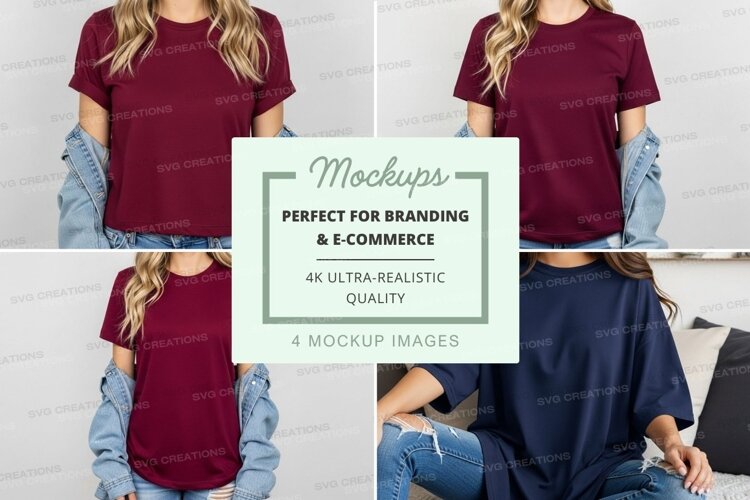 Casual t-shirt mockup example image 1