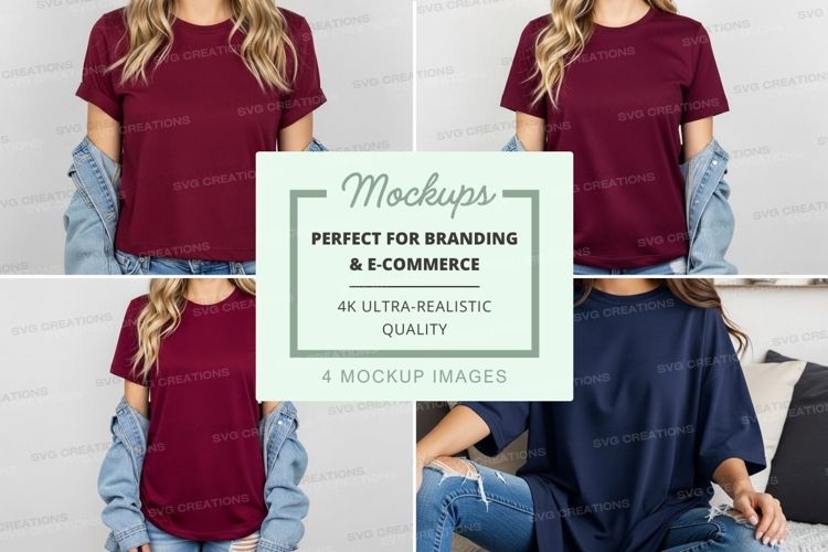 Casual t-shirt mockup