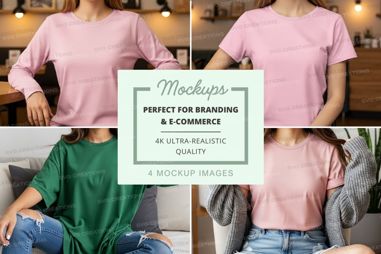 Casual t-shirt mockup