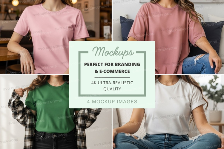 Casual t-shirts mockup