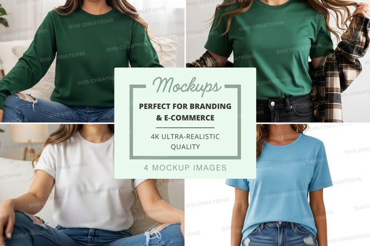 Casual t-shirt mockup