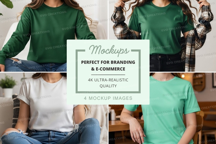 Casual t-shirt mockup