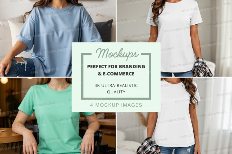 Casual outfit mockup