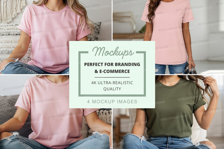 Casual t-shirt mockup