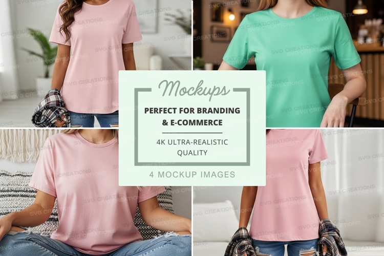 Casual t-shirts mockup