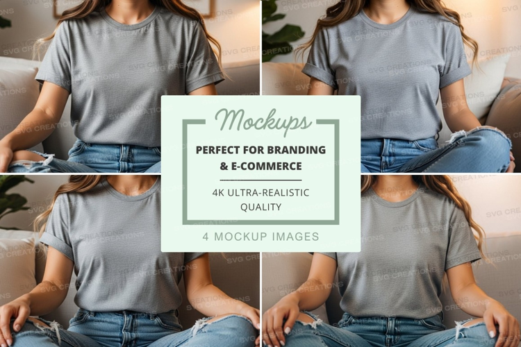 Casual outfit mockup