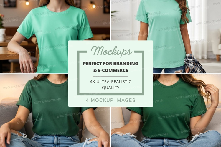 Casual t-shirt mockup