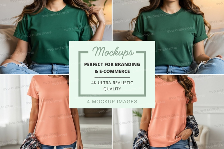 Casual t-shirt mockup