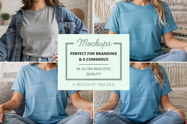 Casual t-shirt mockup