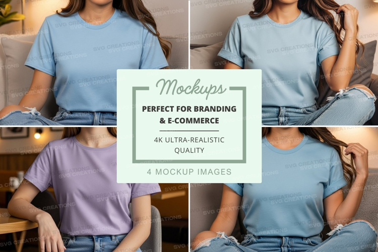Casual t-shirt mockup
