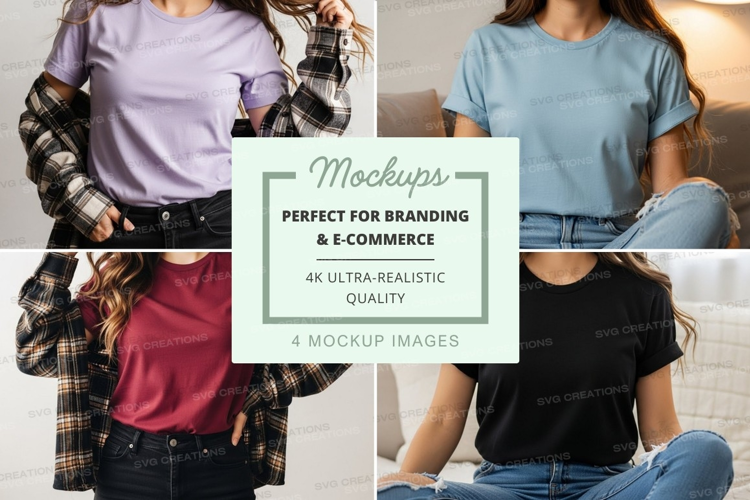 Casual t-shirt mockup