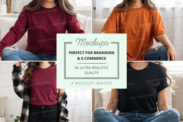 Casual t-shirt mockup