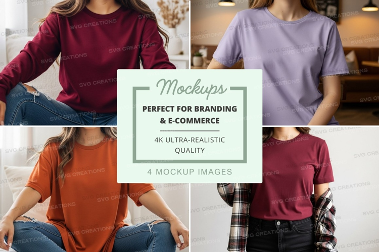 Casual t-shirts mockup