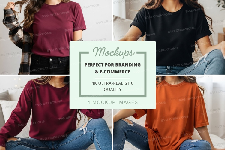 Casual t-shirts mockup