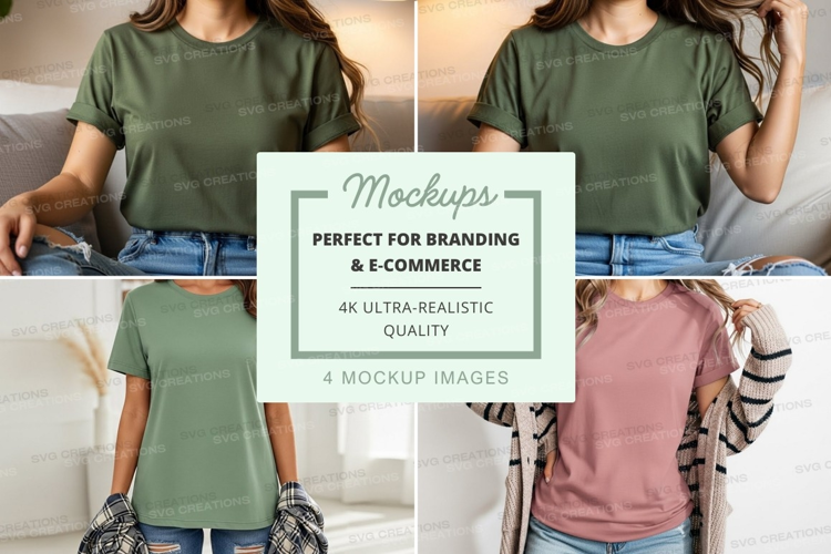 Casual t-shirts mockup
