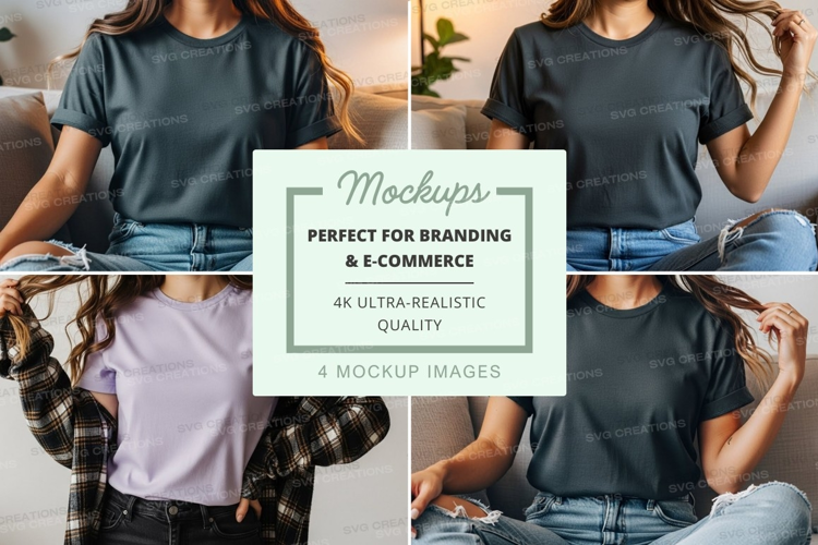 Casual t-shirt mockup
