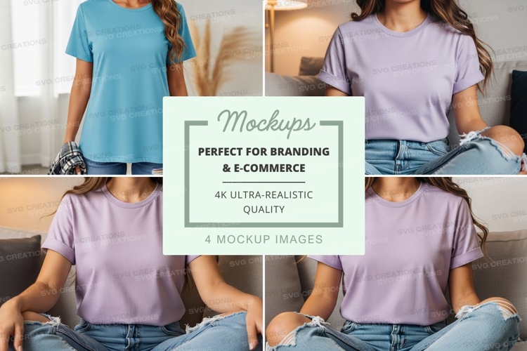 Casual t-shirts mockup