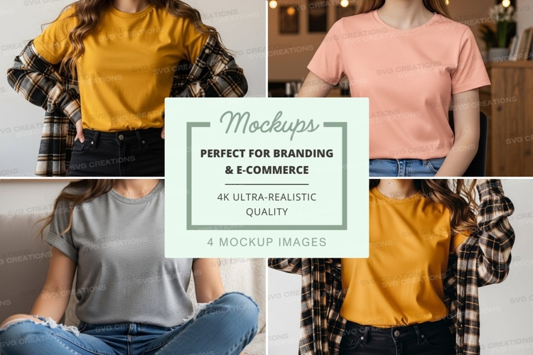 Casual t-shirt mockup