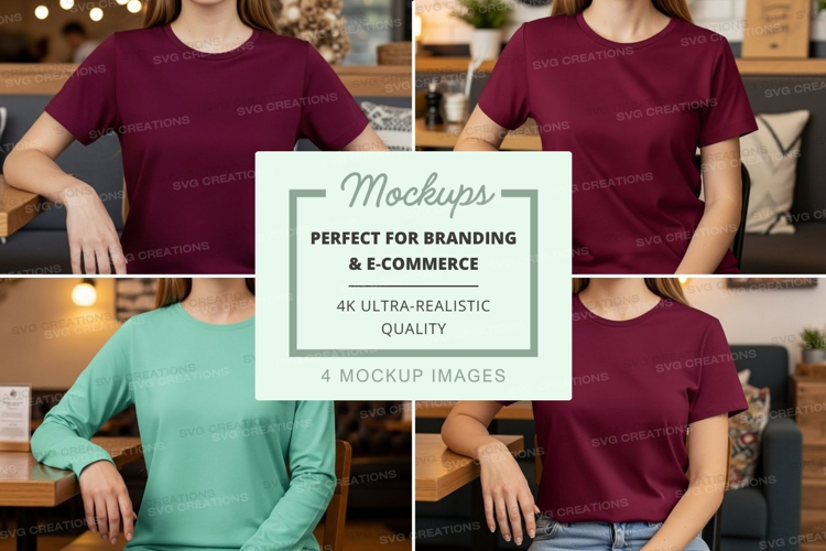 Casual t-shirt mockup