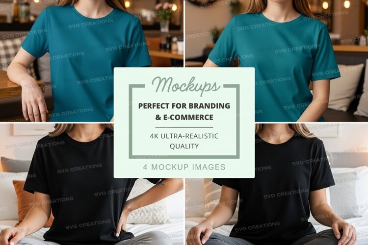 Casual t-shirt mockup example image 1