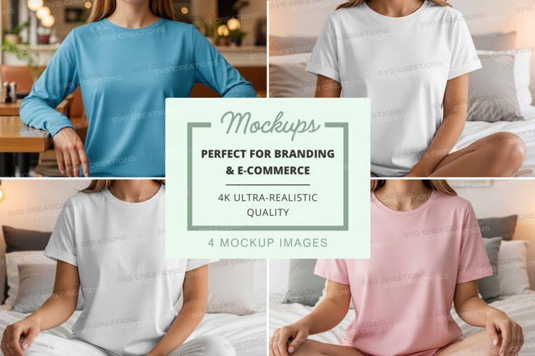 Casual t-shirts mockup