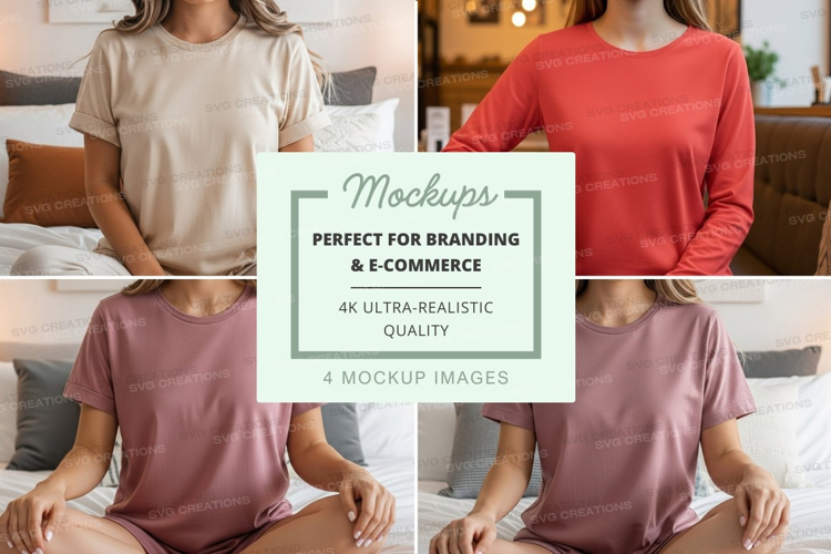 Casual t-shirt mockup