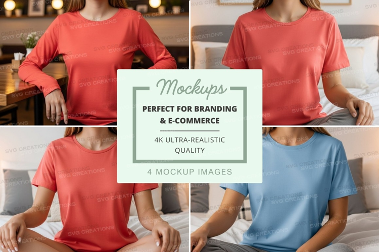 Casual t-shirt mockup