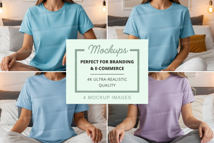 Casual t-shirt mockup