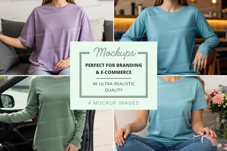 Casual t-shirts mockup