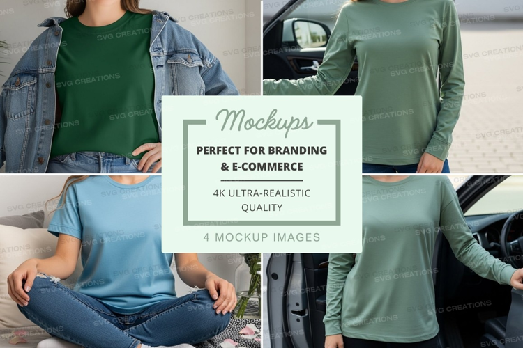 Casual t-shirt mockup
