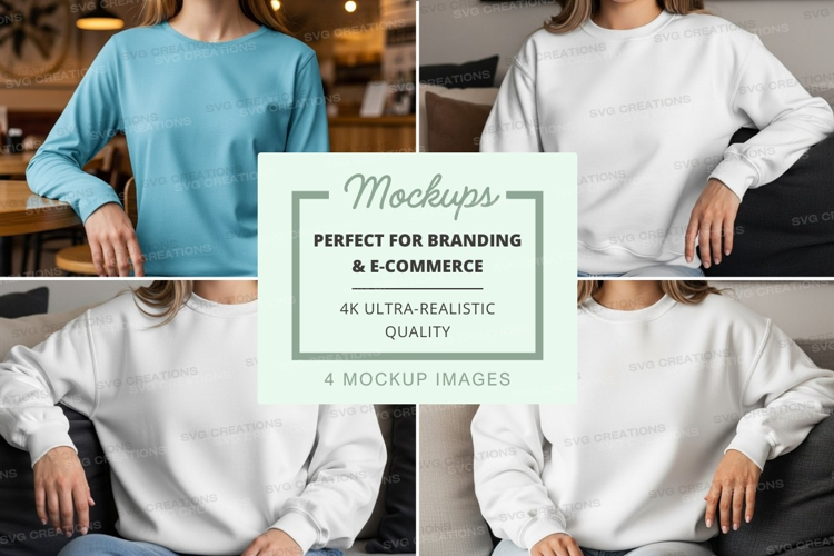 Casual sweatshirts mockup
