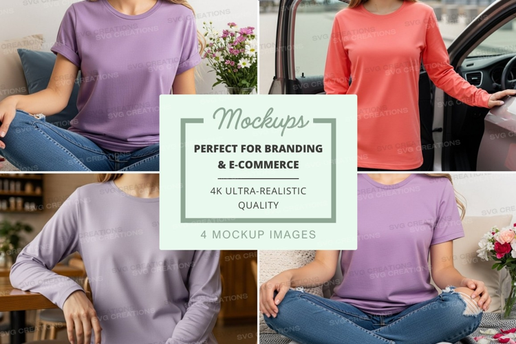 Casual t-shirt mockup