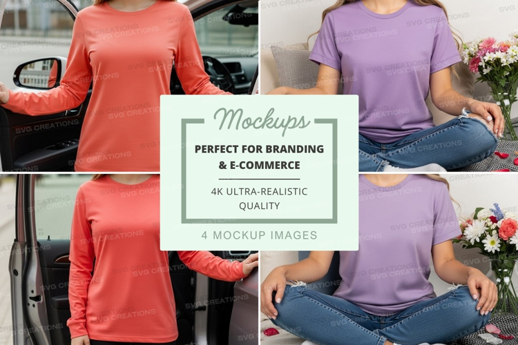 Casual t-shirts mockup