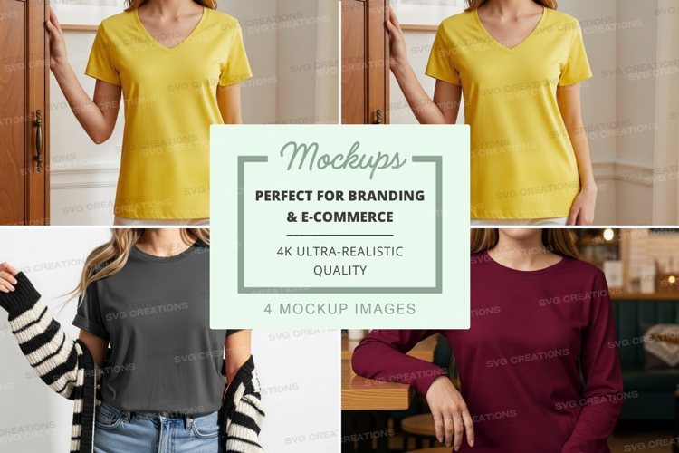Casual t-shirts mockup