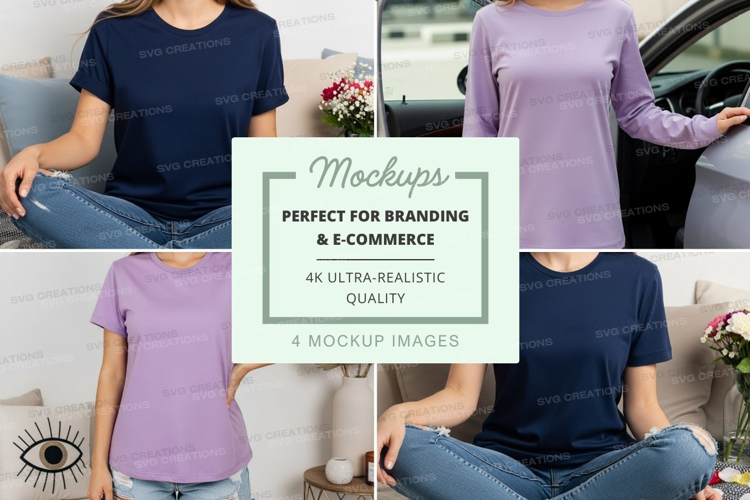 Casual t-shirts mockup