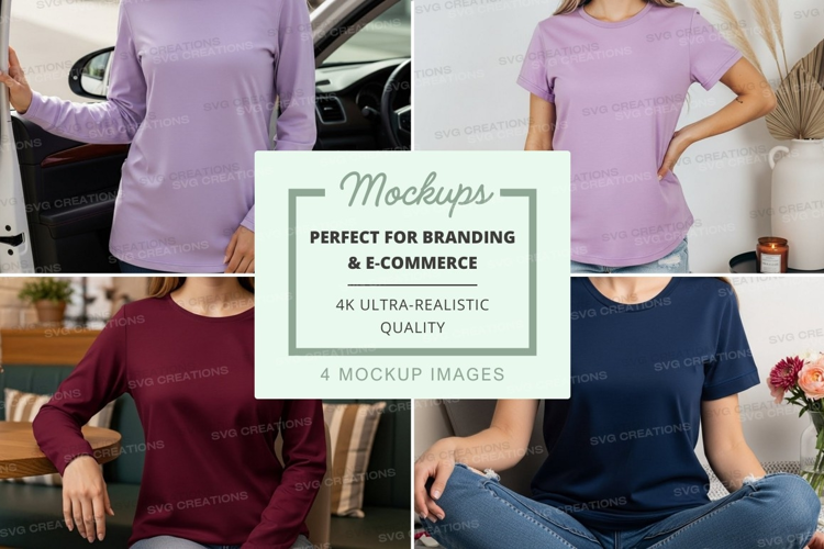 Casual t-shirts mockup