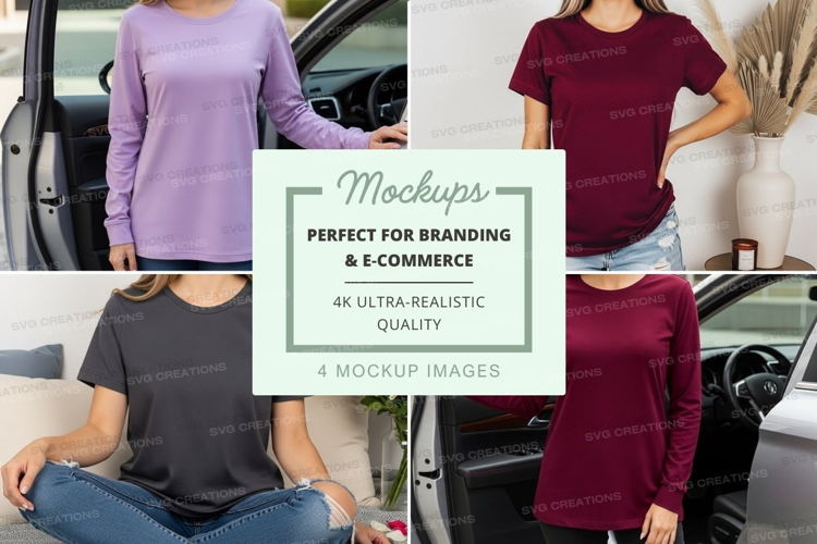 Casual t-shirts mockup