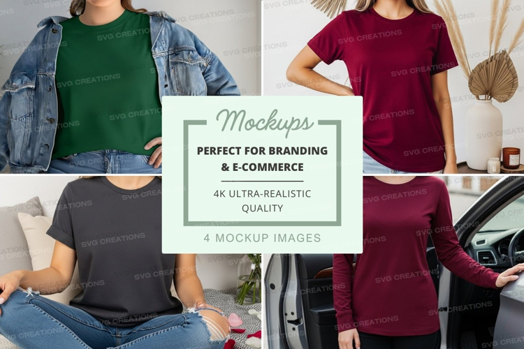 Casual t-shirts mockup