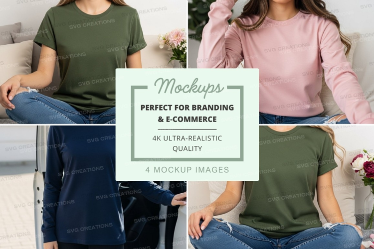 Casual t-shirts mockup