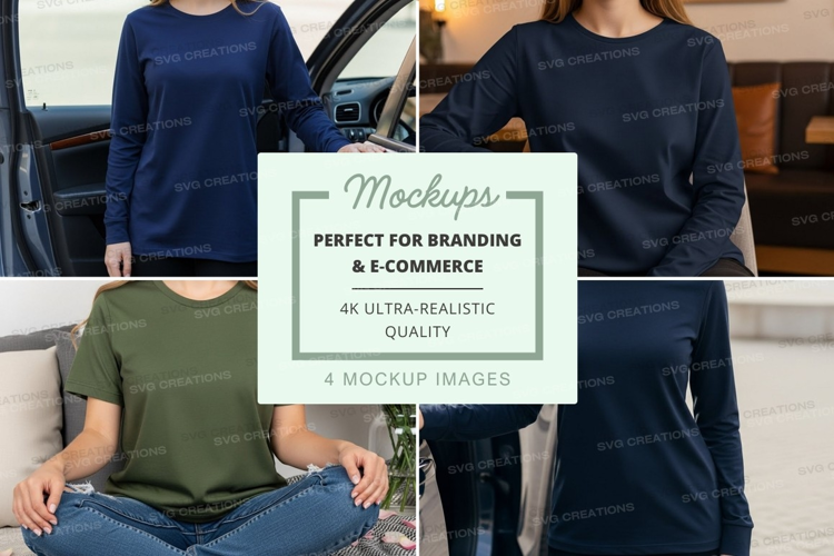 Casual t-shirt mockup