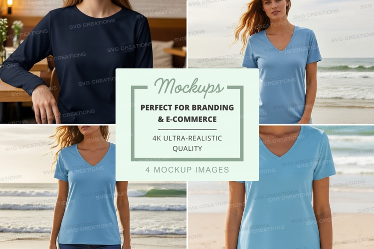 Beachwear t-shirt mockup