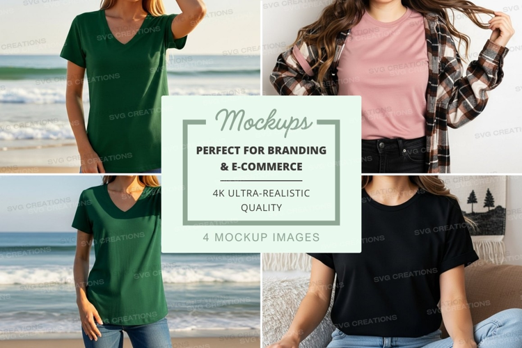 Casual beachwear mockup
