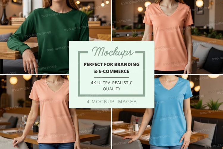 Casual t-shirts mockup