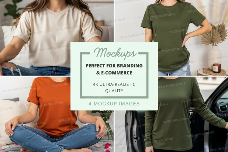 Casual t-shirts mockup