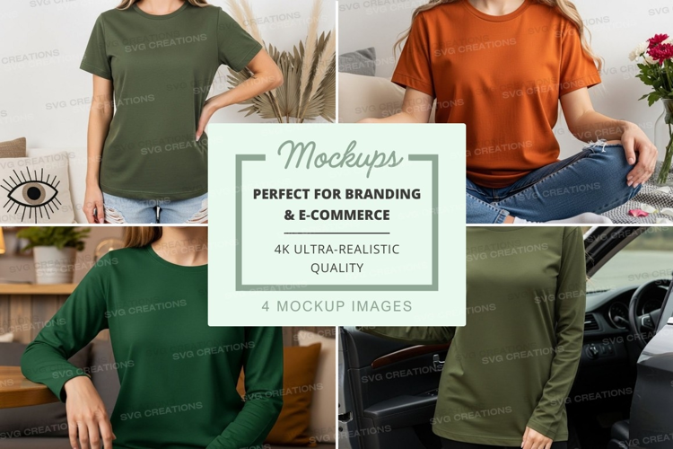 Casual t-shirts mockup