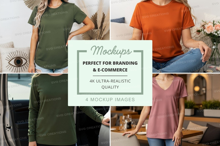 Casual t-shirts mockup