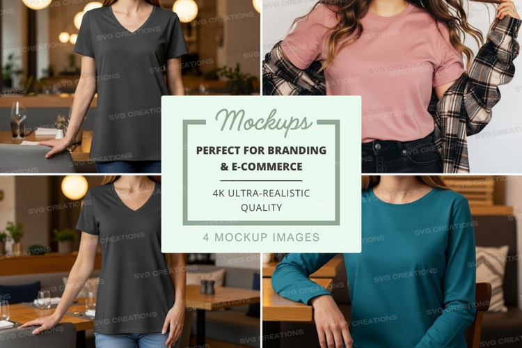Casual t-shirt mockup