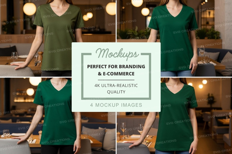 Restaurant staff mockup