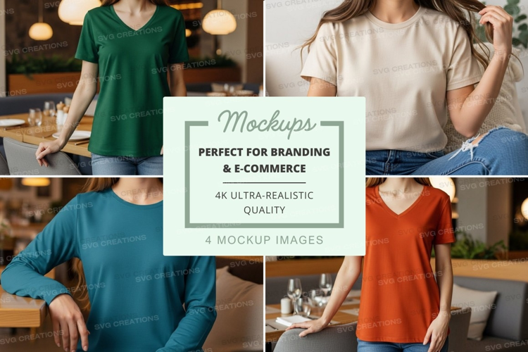 Casual t-shirts mockup